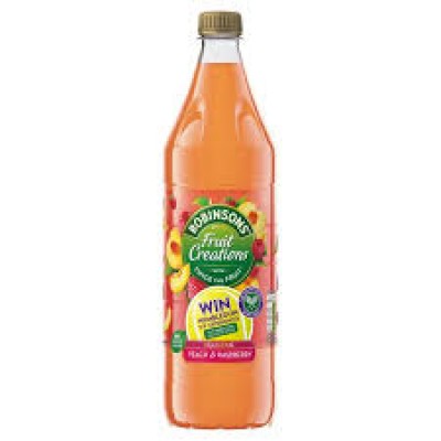 Robinsons Fruit Creations Delicious Peach & Raspberry 1L x6