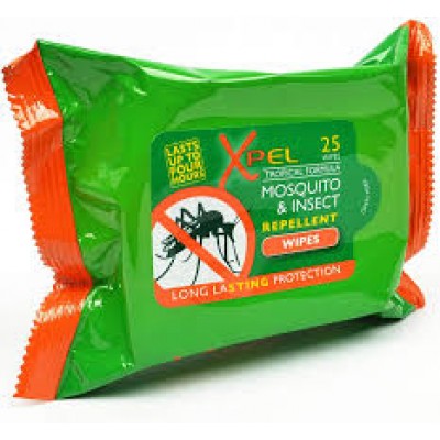 Xpel Mosquito Repellent Wipes 25’s 24(2x12)